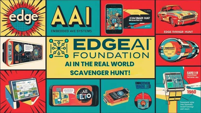 AI in the Real World Scavenger Hunt – Hosted by EDGE AI FOUNDATION at Embedded World 2025