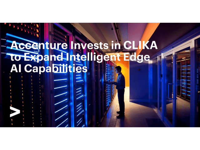 Accenture backs CLIKA to tackle AI compression and edge deployment challenges